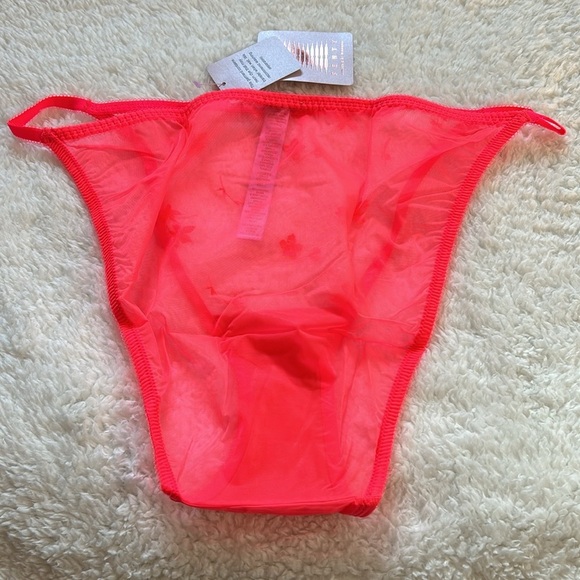 Savage X Fenty Curvy Foiled Fresh Cut Floral Embroidery String Bikini 3X NWT - Picture 5 of 6